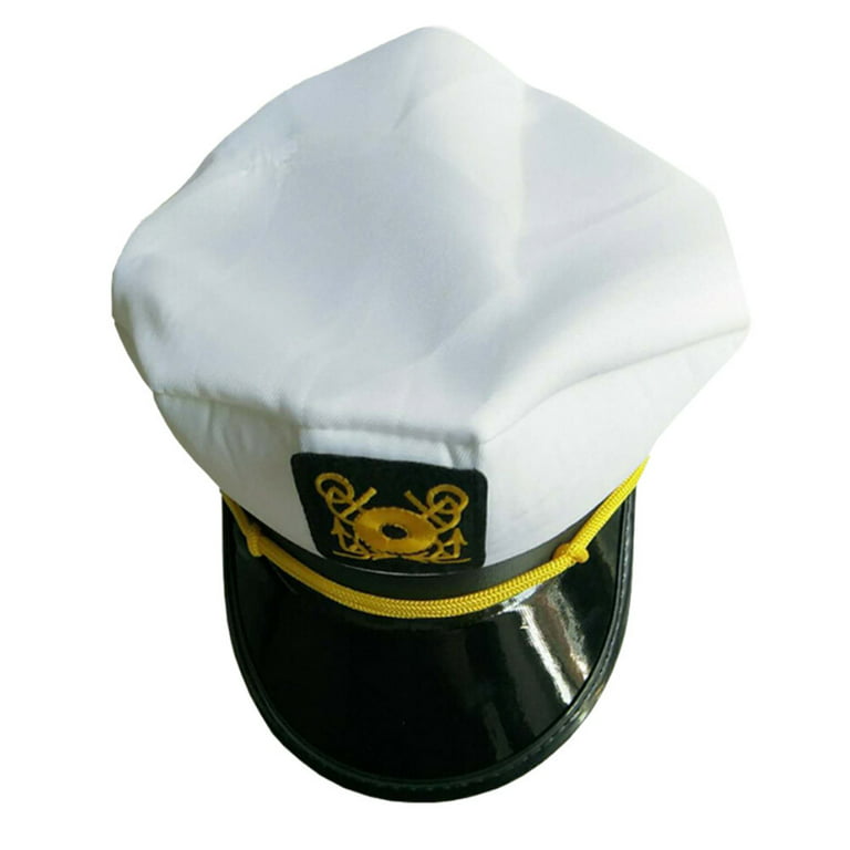 Oliadesign adult Yacht Captain Hat Costume Accessory
