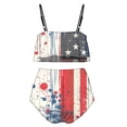 thumbnail image 3 of Traje de baño de 2 piezas para mujer, trajes de baño para mujer, conjunto de traje de baño con volantes para mujer, 3 of 4