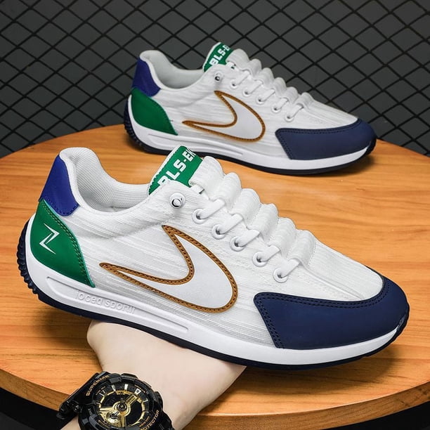 Zapatos de verano para hombre, zapatos de tabla, zapatos de malla transpirables de moda, zapatos deportivos casuales para estudiantes jóvenes