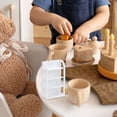 thumbnail image 4 of Jiibva 1:12 Scale Rack Dollhouse Accessories Book Shelf Miniature Furniture 4 Tier Bookcase Storage Shelf Shooting Props Desktop Decor, 4 of 7