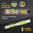 thumbnail image 3 of 2-in-1 Laser Level Tool with Light, 100 Ft Alignment Point & 30 Ft Leveling Line, Magnetic Laser Spirit Level for Construction Picture Hanging Wall Writing Painting Home Renovation, 3 of 6