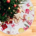 thumbnail image 5 of FMSHPON Green Christmas TreeRed Bow Xmas Christmas Tree Skirt Stand Mat for Holiday Party Decoration Indoor Outdoor 36 inches, 5 of 6