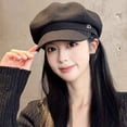 thumbnail image 4 of Cotton Fashion All-in-One Octagon Beret Newsboy Hat for Women - Classic Autumn Spring Winter Style, 4 of 5