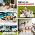 thumbnail image 4 of Beige Brown Striped Outdoor Rug for Patio/Deck/Porch, Non-Slip Large Area Rug 3 x 5 Ft, Modern Farmhouse Geometric Indoor Outdoor Rugs Washable Area Rugs, Reversible Camping Rug Carpet Runner, 4 of 8
