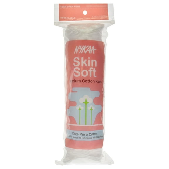 Nykaa Naturals Skin Soft Premium Cotton Pads, Organic Cotton Pads, 80 Pc