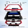 thumbnail image 6 of Compatible with iPhone 16 Pro max Case Heavy Duty Protection Dustproof Built in Screen Protector Rugged Stand 360 Full Body Military Grade Metal Bumper Phone Cases  (Red 2024), 6 of 12