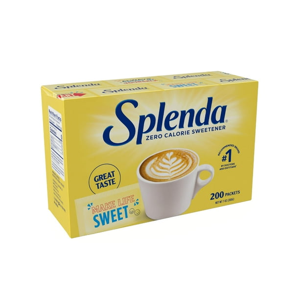 6 x - SPLENDA Zero Calorie Sweetener, 200 Count Packets