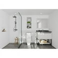 thumbnail image 2 of Laviva Alto 36" Wood Cabinet with Marble Countertop in White/Black Wood, 2 of 10