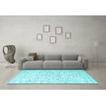 thumbnail image 3 of Ahgly Company Indoor Rectangle Medallion Light Blue Traditional Area Rugs, 2' x 3', 3 of 4