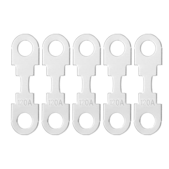 Unique Bargains 5pcs 120A 12V High Current Strip Fuses for Automotive Truck Motorcycle Boat Audio CDs Fuses Holder
