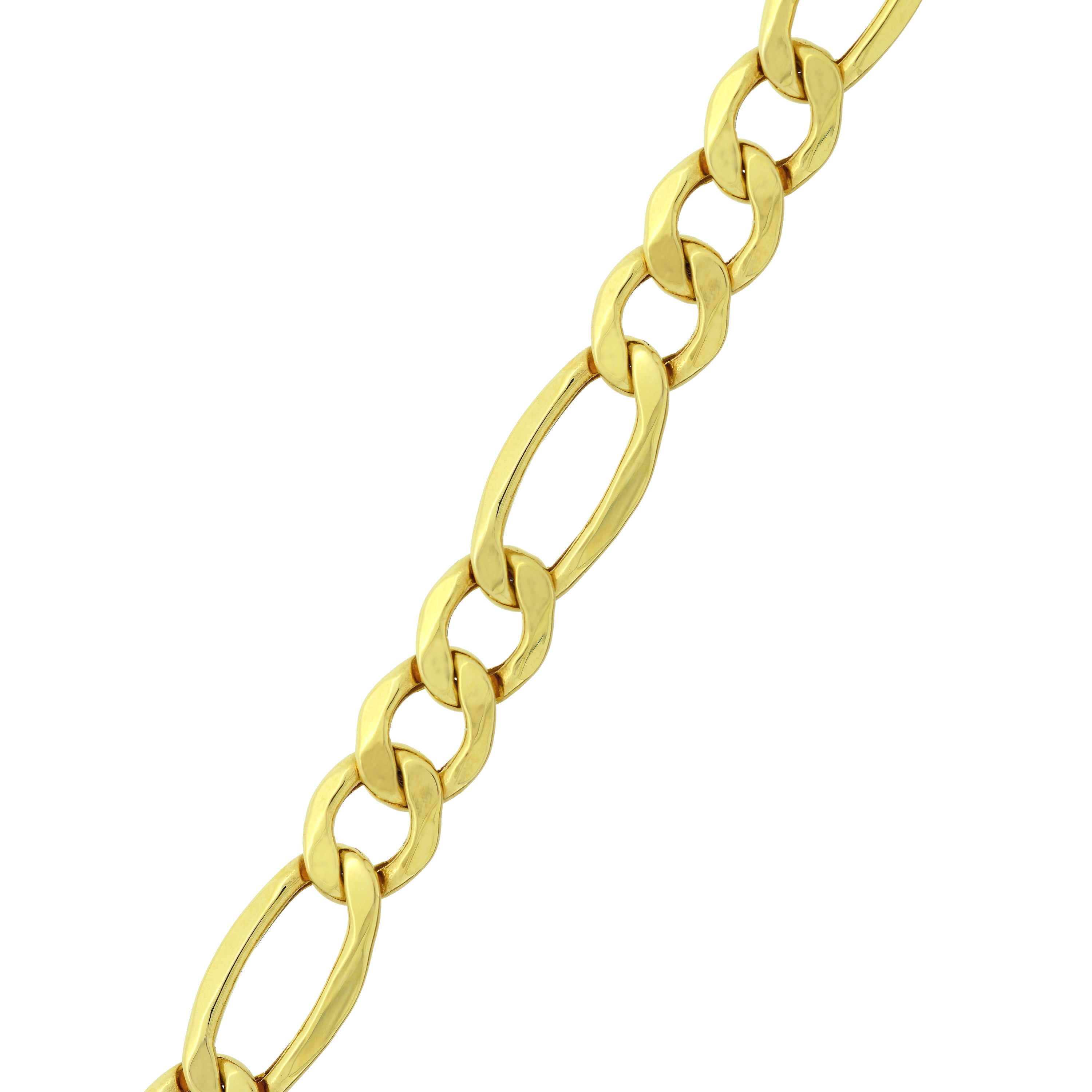 Brilliance Fine Jewelry 10K Yellow Gold Curb Cuban Chain Bracelet, 8.5"