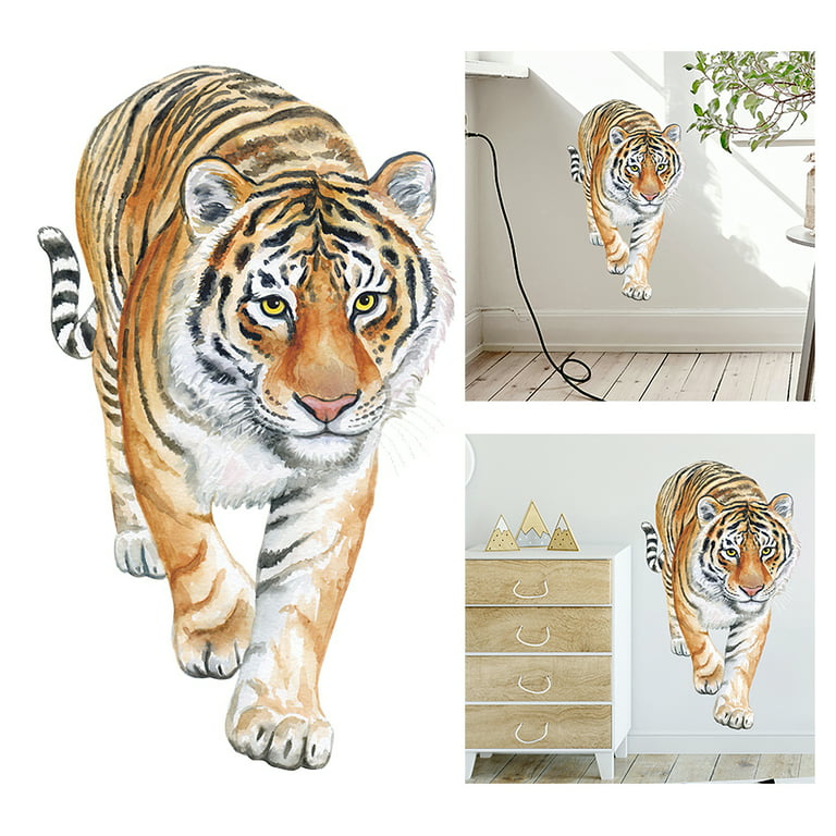 Realistic Tiger 3D Wall Stickers - 3D Wall Stickers