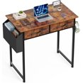 thumbnail image 1 of Computer Desk with Drawers, 32 Inch Gaming Desks Home Office Desk, Small Work Desk Simple Study Writing Table PC Desks with Drawer Storage Shelves for Living Room Bedroom Home Office, 1 of 6