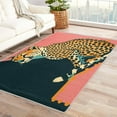 thumbnail image 4 of Leopard Area Rug 5x7, Cheetah Rugs for Bedroom, Cartoon Animal Carpet, Living Room Rugs Decorations, Stain Resistant Soft Low Pile Machine Washable Rug 17&-188, 4 of 7