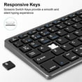 thumbnail image 5 of 102 Keys Wireless Keyboard and Mouse Combo, 2.4G+Bluetooth Dual-Mode Rechargeable Cordless USB Keyboard and Mouse, Silent Keyboard and Mouse with Multimedia Keys for Computer/Laptop/Windows/Mac,Black, 5 of 7