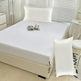 thumbnail image 4 of Soft Silk Blend Pillowcase Cover with Hidden Zipper Breathable Pillow Case for Hair and Skin, 20x30inch / 51x76cm Travel Sleeper Pillows Cases Set Of 2, 4 of 8