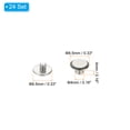 thumbnail image 2 of 24 Sets Chicago Screws, 4x4mm(DxH) Chicago Screws Phillips Binding Post Screw Bolts Leather Rivets 304 Stainless Steel Fasteners for Leather Belt Scrapbook Photo Albums, Silver, 2 of 6