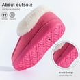 thumbnail image 7 of Pmoiste Fuzzy Slippers for Women Fluffy Furry Collar Cozy Memory Foam Non Slip Warm Winter House Slipper, 7 of 7