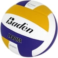 thumbnail image 2 of Baden LEXUM Indoor Microfiber Volleyball - Official NFHS Approved Game Ball, Purple/Yellow/White, 2 of 5