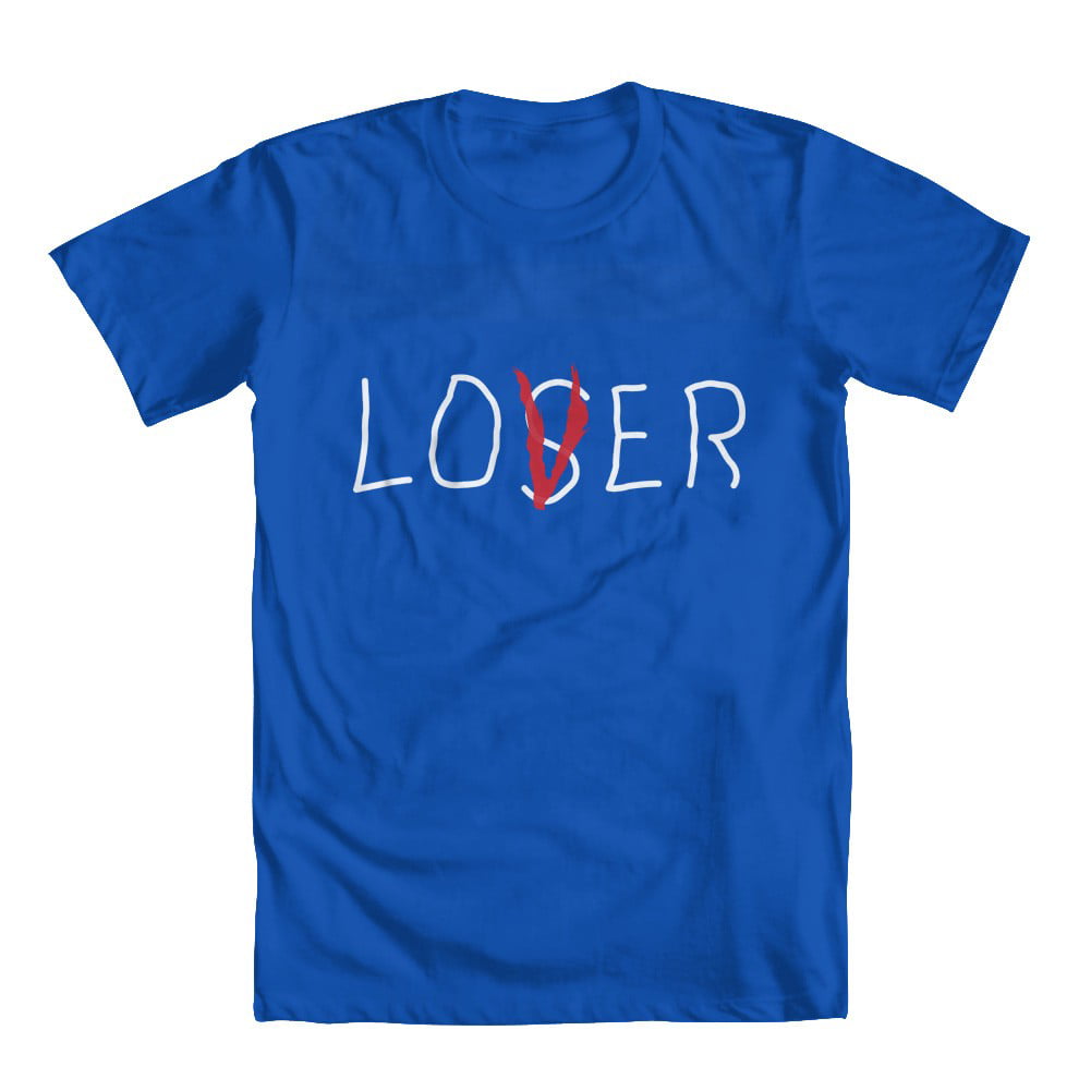 GEEK TEEZ Loser Lover Original Artwork Inspired by IT Youth Boys' T-shirt  Blue Small