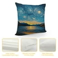 thumbnail image 4 of Autua Stars Mountain Water Graphic Decorative Throw Pillow Cover Home Couch Living Room Sofa Bedroom - Pack of 1 12x12in, 4 of 5