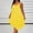 Yellow, variant on Hvot&aat Women's Plus Size Double Spaghetti Strap Cami Sundress Solid Color Asymmetrical Hem Flowy Midi Dresses Vacation Beach Dress