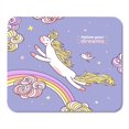 thumbnail image 1 of KDAGR Follow Your Dream Sweet Little Pony is Jumping in The Night Sky Over Rainbow Mousepad Mouse Pad Mouse Mat 9x10 inch, 1 of 1
