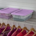 thumbnail image 2 of Sterilite Set Of (2) 11.4  Liter Boxes Lilac, 2 of 5