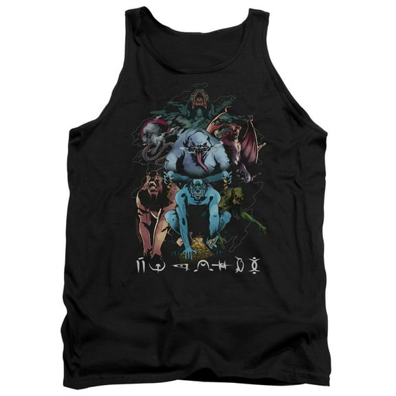 Shazam Movie Sins Adult Tank Top Black