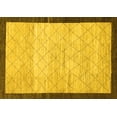 thumbnail image 1 of Ahgly Company Machine Washable Indoor Rectangle Abstract Yellow Modern Area Rugs, 5' x 7', 1 of 4