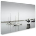 thumbnail image 2 of Trademark Fine Art "Four Boats and Seagull" Canvas Art by Moises Levy, 2 of 3