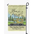 thumbnail image 1 of Printtoo Tan Home Is Where We Park It Class C Motorhome CampingFlagCustom Personalized Camping Flags For Campers Double Sided CampsiteFlag, 1 of 4