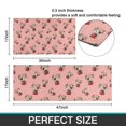 thumbnail image 7 of Pink Cow Strawberry Hat Pattern Kitchen Rugs Sets Of 2,Anti Fatigue Kitchen Mat Rugs Non Slip Washable,Decorative Kitchen Floor Mats for Kitchen,Sink,Laundry,17"x30"+17"x47", 7 of 7