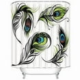 thumbnail image 1 of Cortina de Ducha ABPHQTO 160x180 cm Aisladas de Pavo Real, 1 of 1