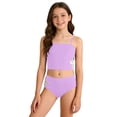 thumbnail image 3 of MuXiKeJi Clothes Girls Tankini Swimsuit 2 Piece Adjustable Strap Cut Out Bikini Sets for Girls Size 9-16, 3 of 7
