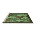 thumbnail image 2 of Ahgly Company Machine Washable Indoor Rectangle Abstract Turquoise Blue Modern Area Rugs, 7' x 9', 2 of 4