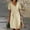 B111 Khaki Plus Size Summer Dresses Clearance Under $5, variant on Summer Xqxayjr Women Plus Size Flowy Shift Midi Tshirt Tunic Sundresses Under $10 Summer Short Sleeve Homecoming Dresses Eyelet Lace V-Neck Cute White Bridal Shower Dresses