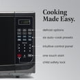 thumbnail image 3 of Farberware FM11BKA Horno microondas compacto para encimera 1.1 Cu. Pie. 1100 vatios con iluminación LED, bloqueo para niños, interior gris fácil de limpiar, negro, 3 of 5