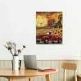 thumbnail image 3 of Nawypu Farmhouse Truck Wall Art Rustic Red Truck Sunflower Pictures Wall Decor Country Old Barn Windmill Painting Canvas Prints Modern Home Framed Artwork Decorations for Kitchen Bathroom Bedroom, 3 of 5