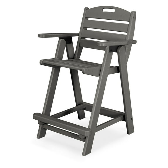 POLYWOOD® Nautical Recycled Plastic Counter Height Chair