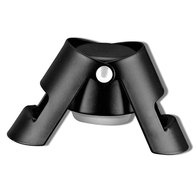 Wosthever Tapón de botella de vino de acero inoxidable corcho de champán boquilla a prueba de fugas sellador de bebidas reutilizable Red Keeper Bar Kits de equipo de elaboración de vino Negro