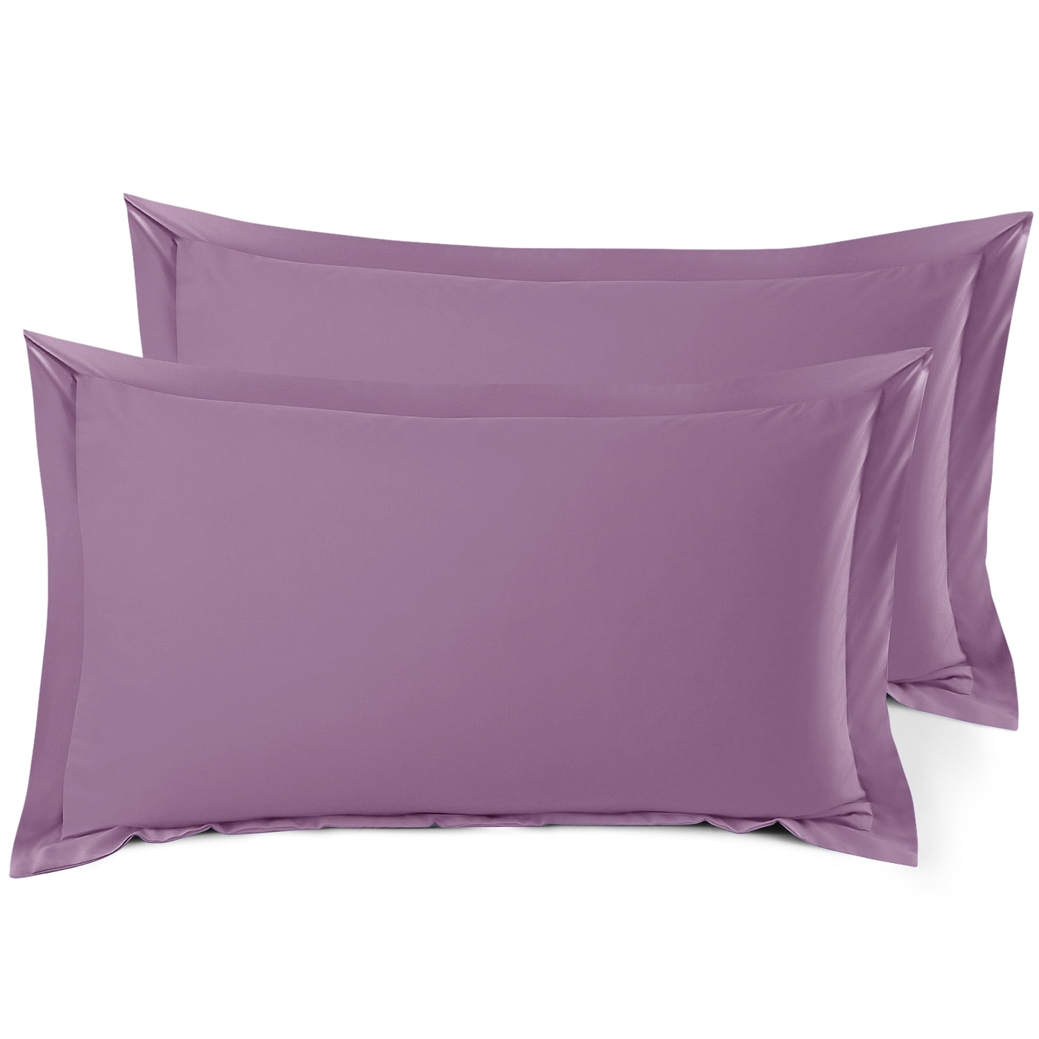 Set of 2 King 20"x36" Size Pillow Shams Lavender Dream, Hotel Luxury