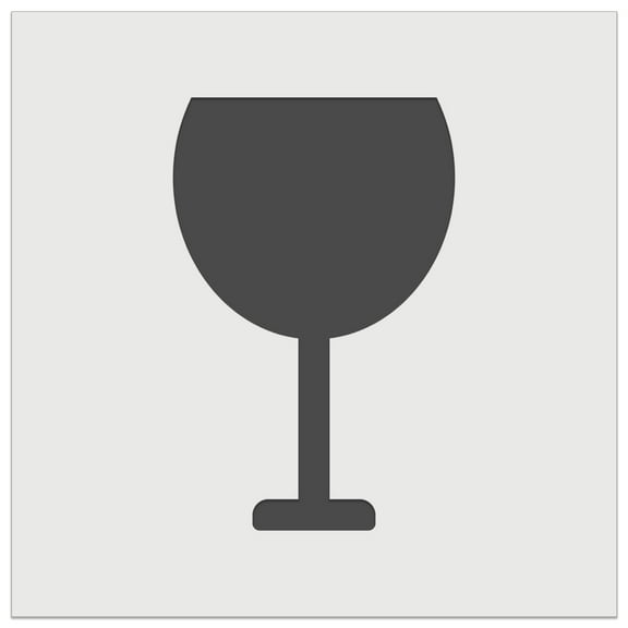 Wine Glass Solid DIY Cookie Wall Craft Stencil - 5.5 Inch