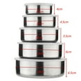 thumbnail image 4 of Vaisselle de Produit Ensemble de Mélange Moderne en Acier Inoxydable - 5 Pcs Contenants Bol pour la Maison pour Rangement de Cuisine et Salle à Manger Acier Inoxydable Durable Cuisine pour Usage Quotidien, 4 of 8