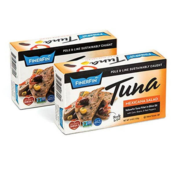 FinerFin Yellowfin Tuna Salad in Organic Olive Oil Mexicana Salad
