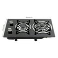 thumbnail image 2 of Miumaeov 2 Burner Gas Stove Cook Countertop Cooking Stove Cooktop Propane LPG Gas Stove, 2 of 22
