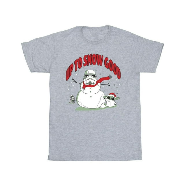 Star Wars Mandalorian T-Shirt pour Hommes « Up To Snow Good »