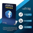 thumbnail image 2 of Reusable Social Media Card Scan & NFC Activation, Compatible with Facebook - Follower Increase Tool for Influencers and Businesses, Compact and Durable, Easy Setup - Blue Pack of 6, 2 of 3