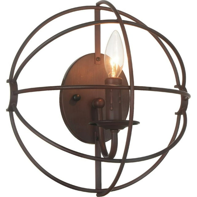 CWI Lighting 5464W12DB-1 1 Light Wall Sconce with Brown finish