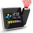 thumbnail image 3 of Alarm Clock With Projection, Led Projection Alarm Clock Projection Digital Alarm Clock Usb Charging / Lcd Display Lighting / 180 ° Projection / Temperature Display / Hygrometer / Time And Date Display, 3 of 8